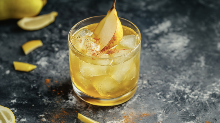 Pear Bourbon Smash 1 Pear Bourbon Smash