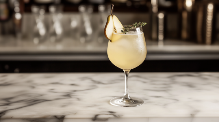 Pear Prosecco Cocktail 1 Pear Prosecco Cocktail