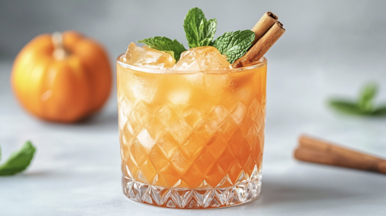 Pumpkin Whiskey Smash