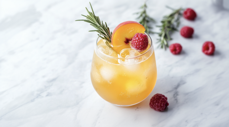 Rosemary Peach Tequila Punch 1 Rosemary Peach Tequila Punch