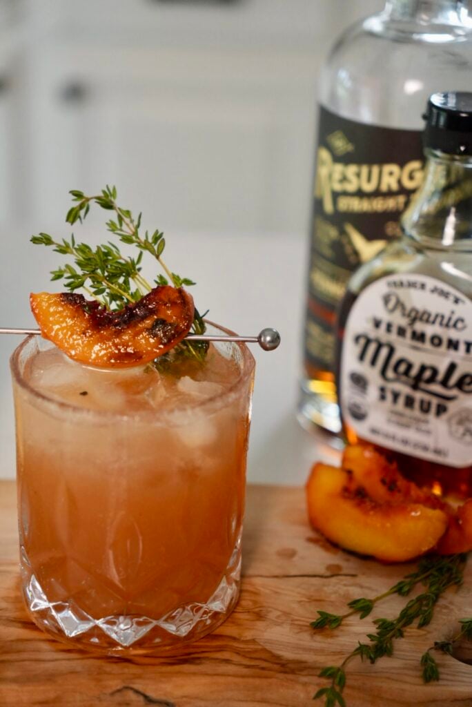 Smoked Peach Maple Bourbon Smash Pic 4