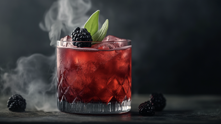 Smoking Blackberry Sage Margarita