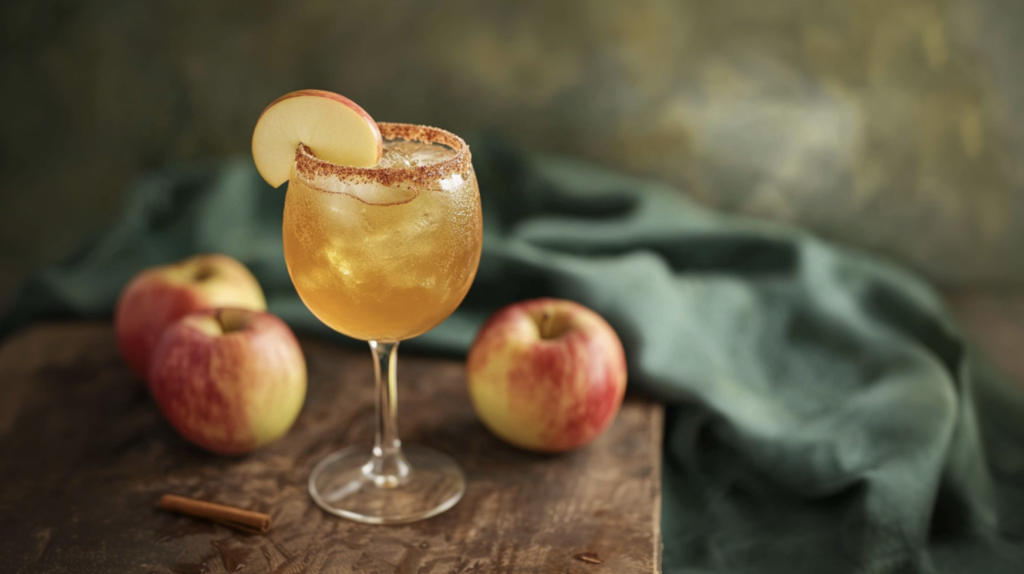Sparkling Apple Pie Cocktail