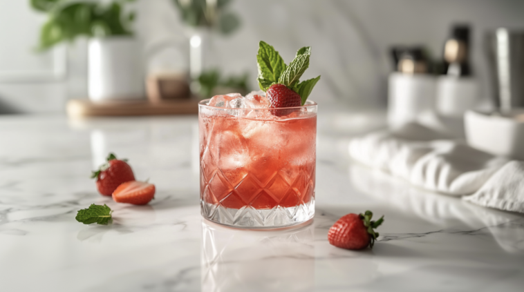 Bitter Strawberry Mai Tai