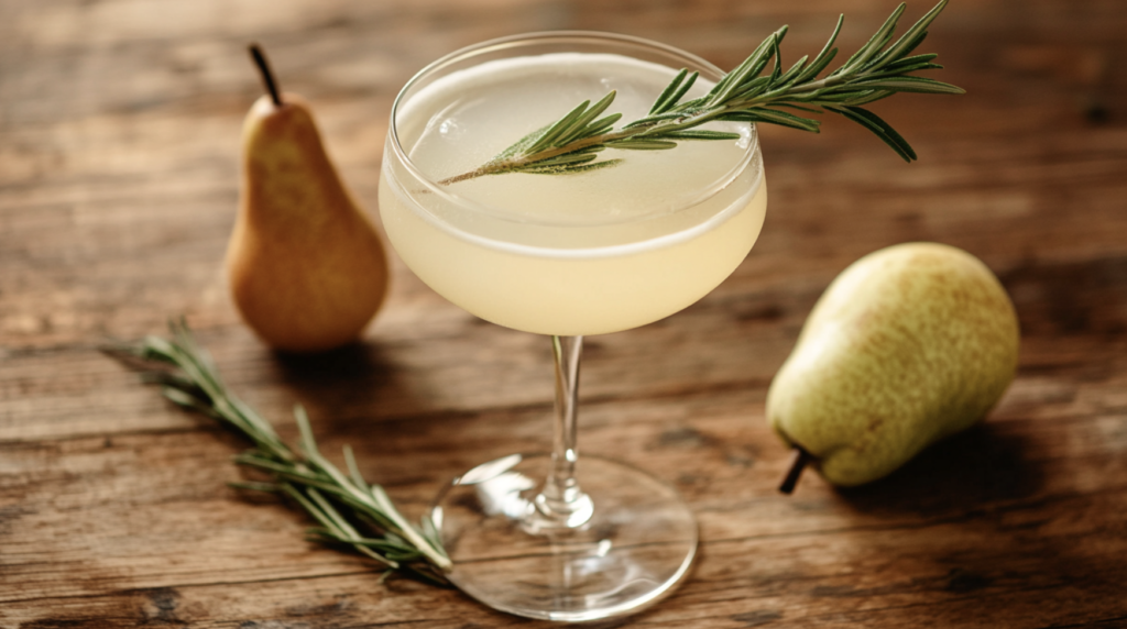 Pear Rosemary Cocktail