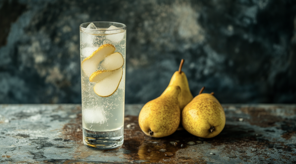 Pear Martini with Elderflower Liqueur
