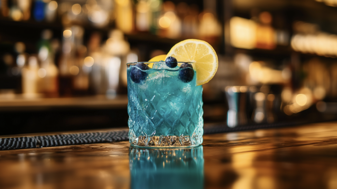 Blue Cosmopolitan Cocktail