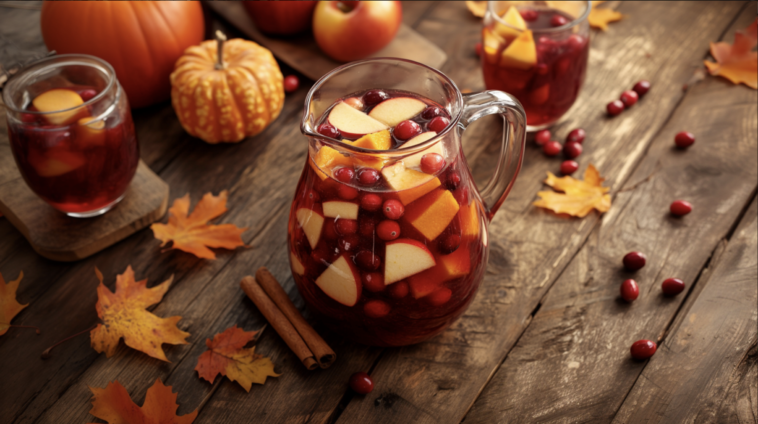 maple cranberry sangria