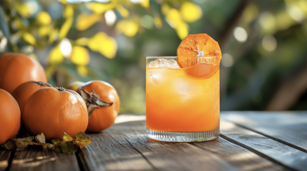 Bourbon Persimmon Cocktail