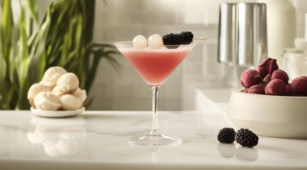 Lychee & Blackberry Martini