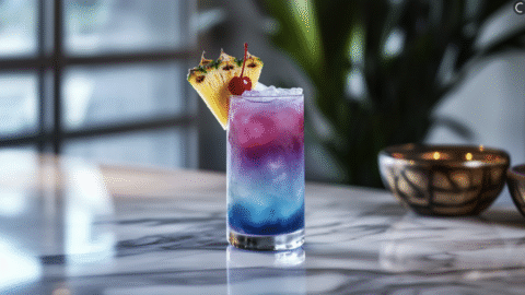 Purple Paradise Punch: A Colorful Layered Drink That Steals the Show