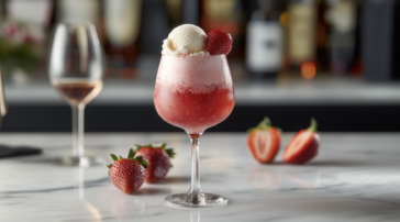 Strawberry Moscato Float