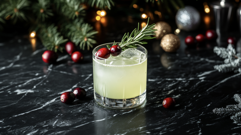 33 Christmas Bourbon Cocktails for the Holidays 2 White Christmas Bourbon Smash