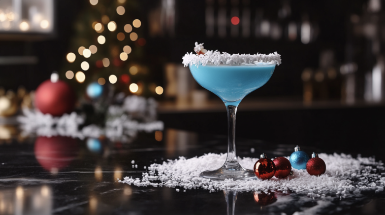 Blue Christmas Cocktail