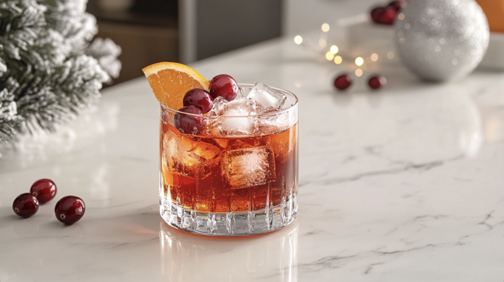 Bourbon Cranberry Old Fashioned