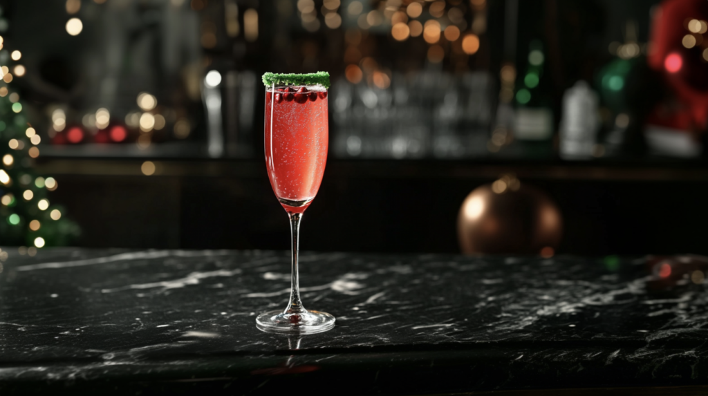 Christmas Champagne Cocktail