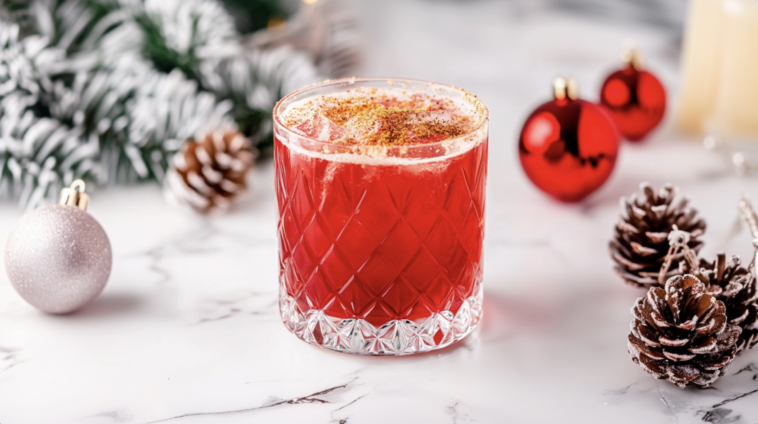 Spiced Cranberry Bourbon Cocktail 1 Spiced Cranberry Bourbon Cocktail