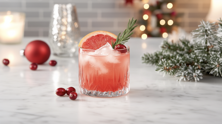 Spiced Cranberry Paloma