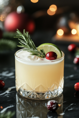 White Christmas Tequila Sour