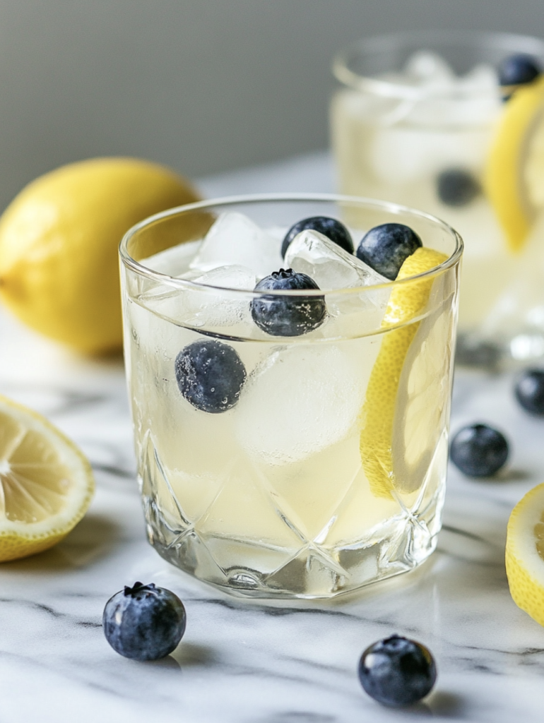 Blueberry Lemon Sangria Mocktail
