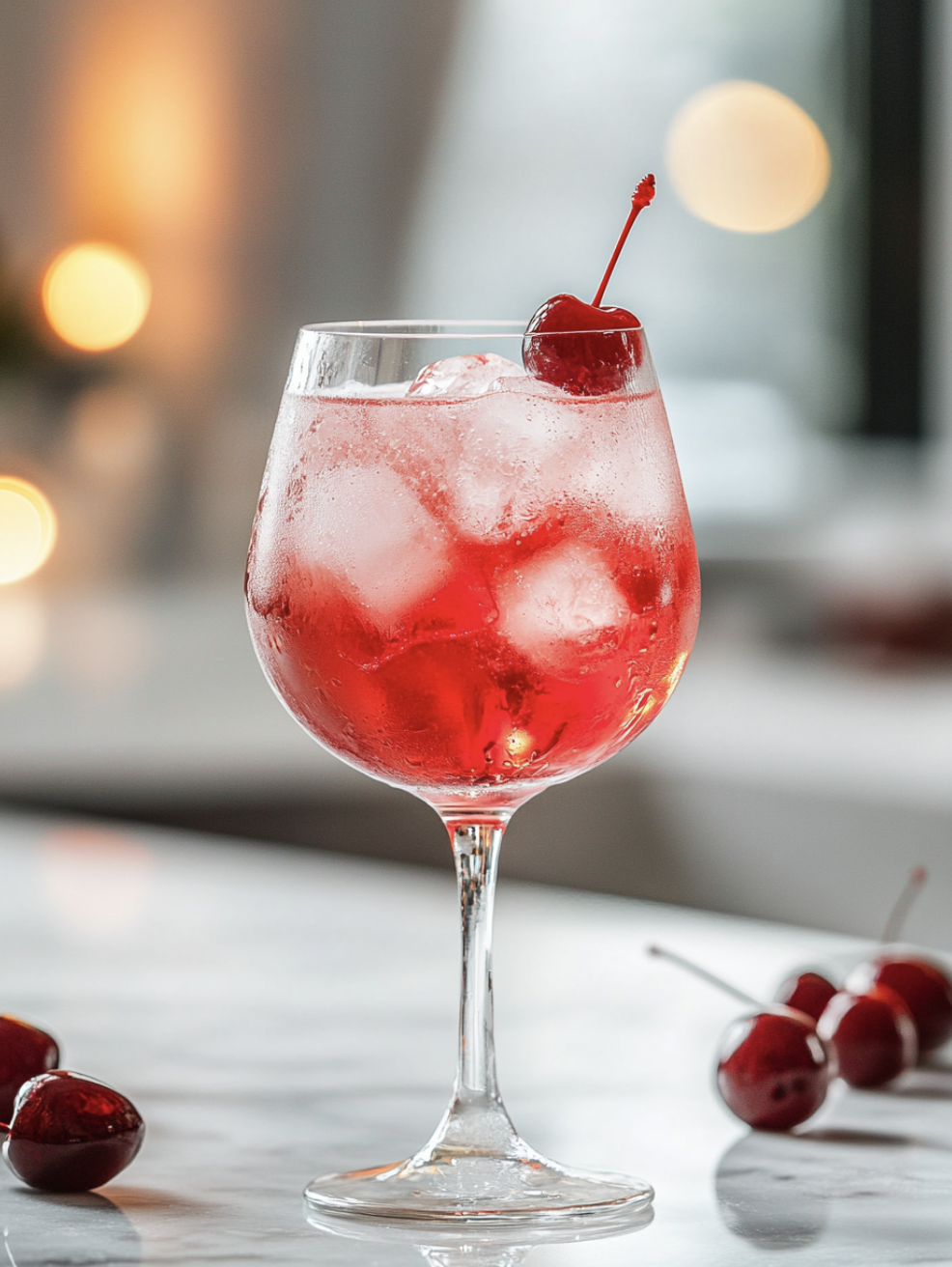 Cherry Spritz Mocktail