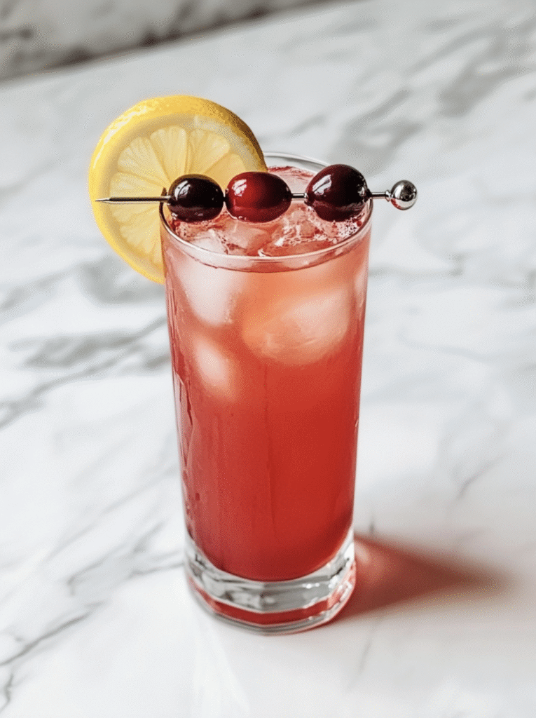 Cranberry Bourbon Lemonade