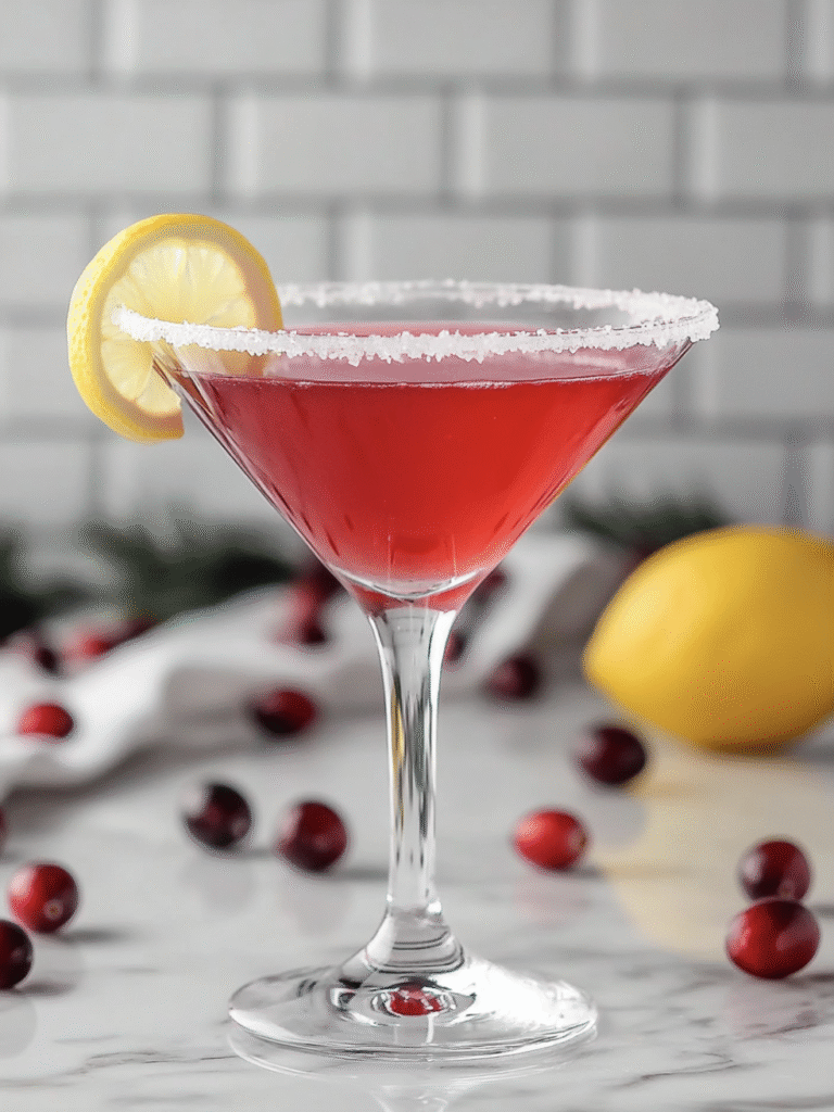 Cranberry Lemon Drop Martini