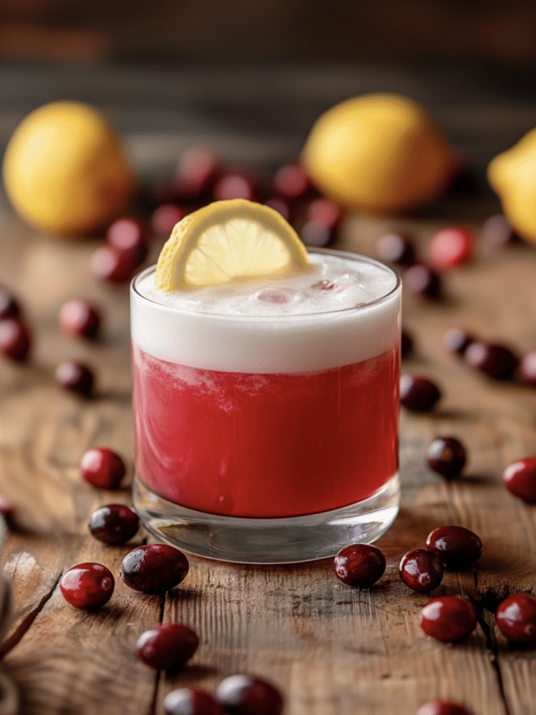 Cranberry Vodka Sour