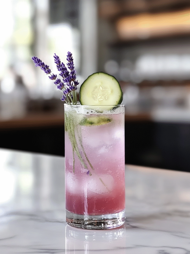 Cucumber Lavender Mocktail