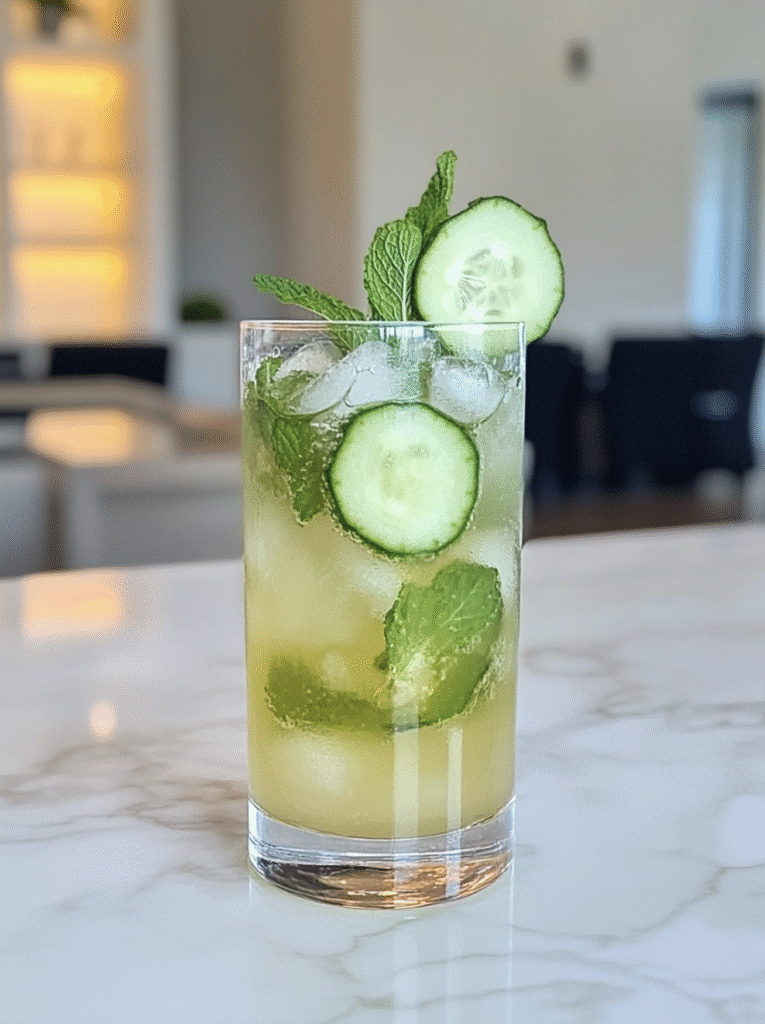 Cucumber Mint Vodka Cocktail
