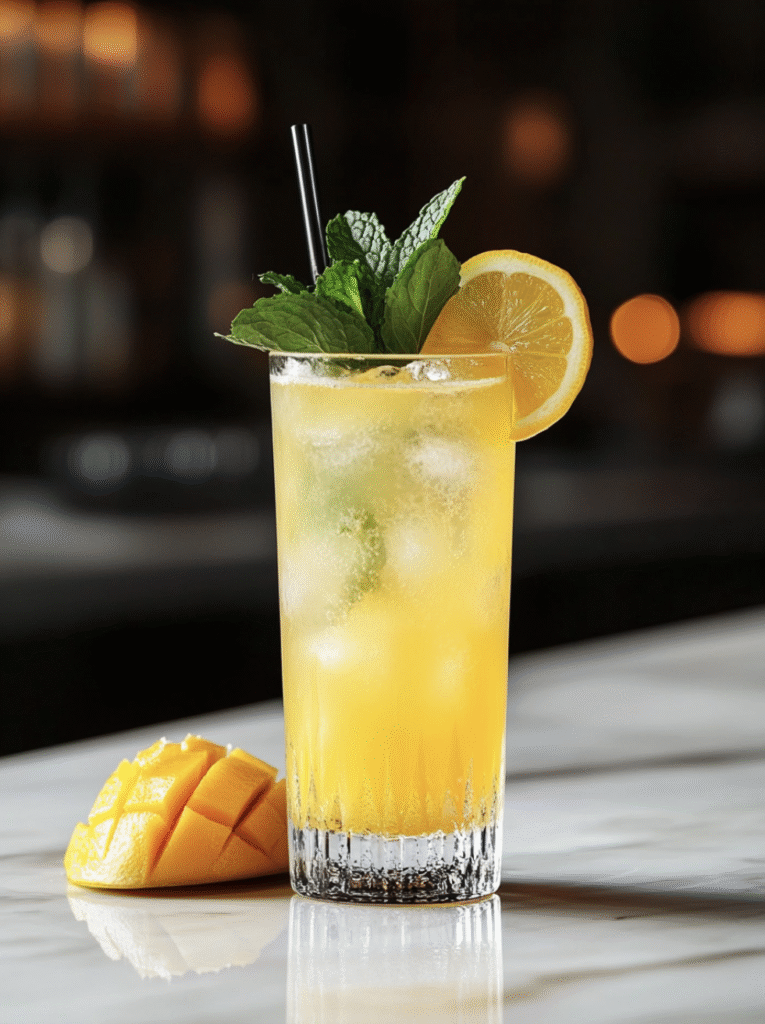 Mango Bourbon Lemonade