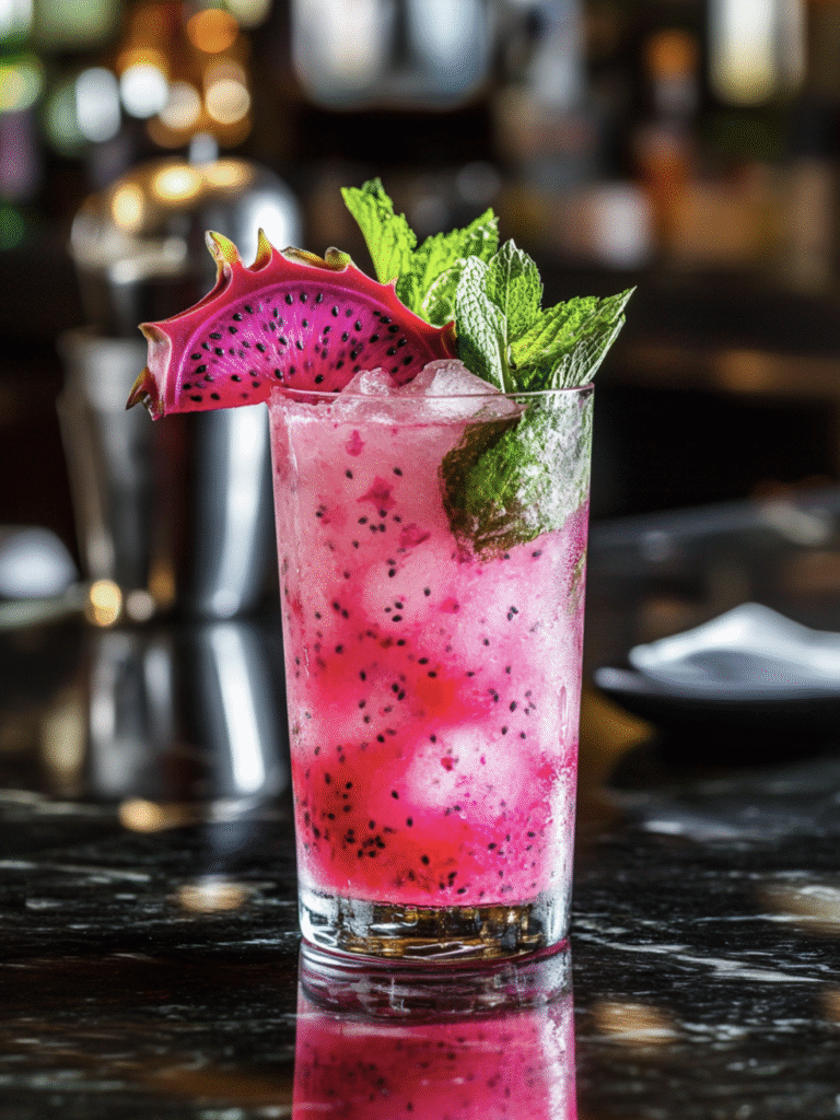 Pink Lemonade Dragon Mojito