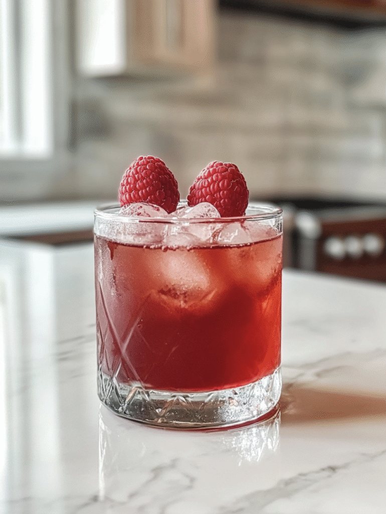 Raspberry Tea Cocktail