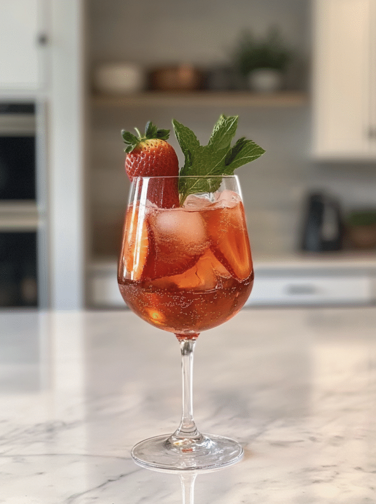 55 Best Prosecco Cocktails to Make at Home 42 Strawberry Aperol Spritz