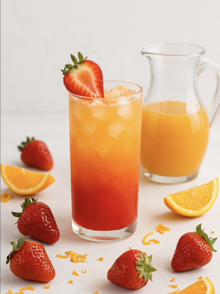 Strawberry Orange Mango Mocktail