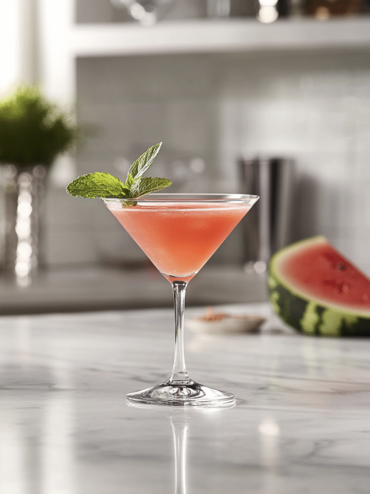Whiskey Watermelon Martini