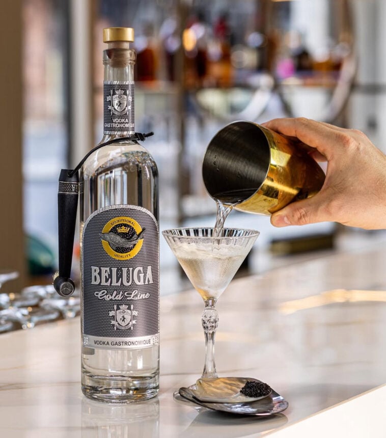 Beluga Gold Martini with Caviar