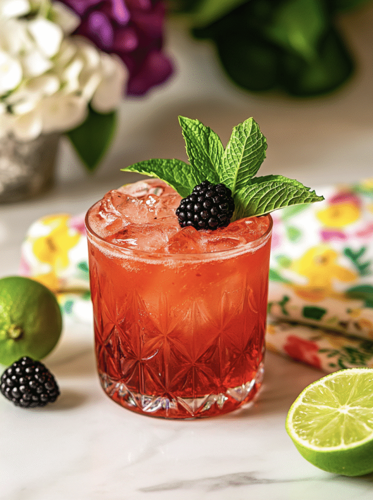 Blackberry Champagne Mule