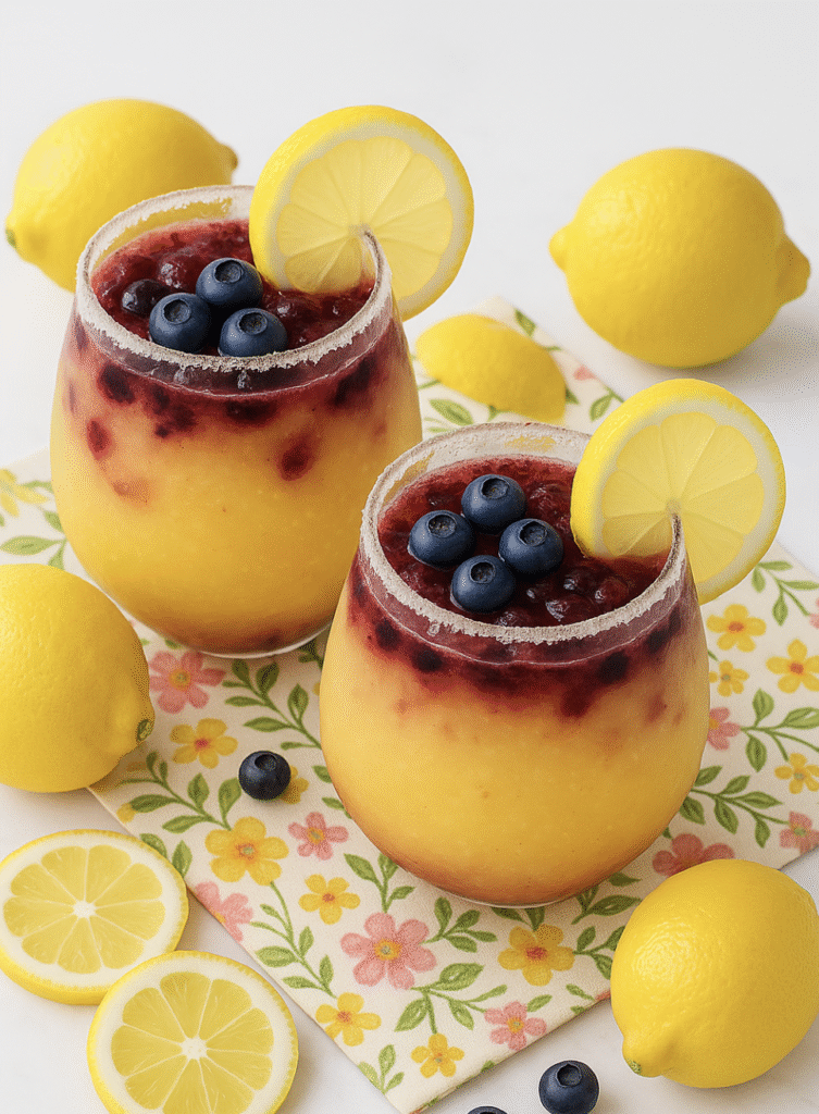 Blueberry Lemon Drop Slushies