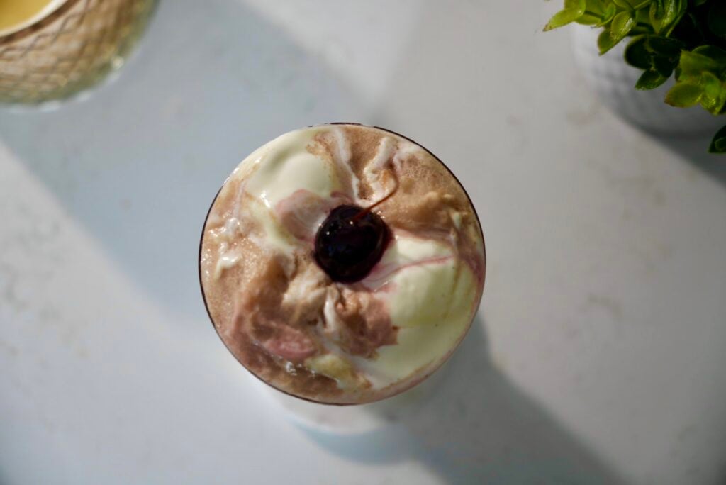 Cherry Vanilla Whiskey Float