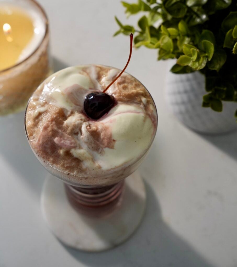 Cherry Vanilla Whiskey Float