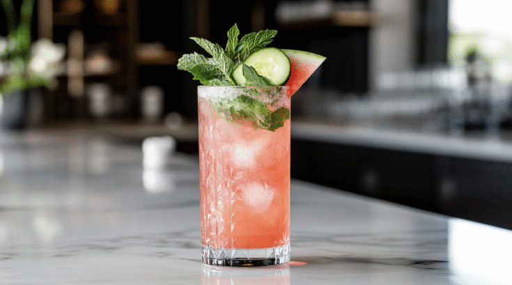 Cucumber Watermelon Mojito