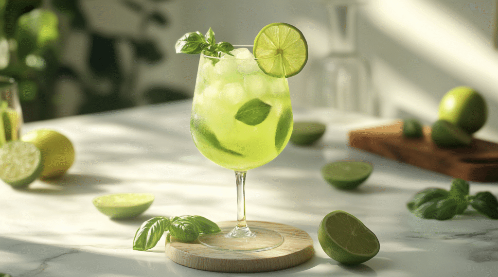 55 Best Prosecco Cocktails to Make at Home 35 Gin Basil Spritz