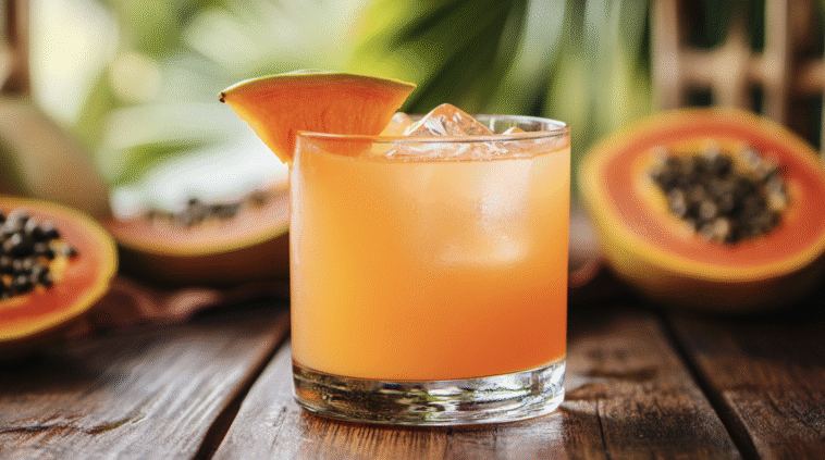 Papaya Tequila Smash