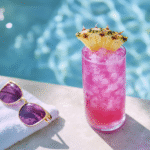 Pink Dragonfruit Pineapple Rum Fizz
