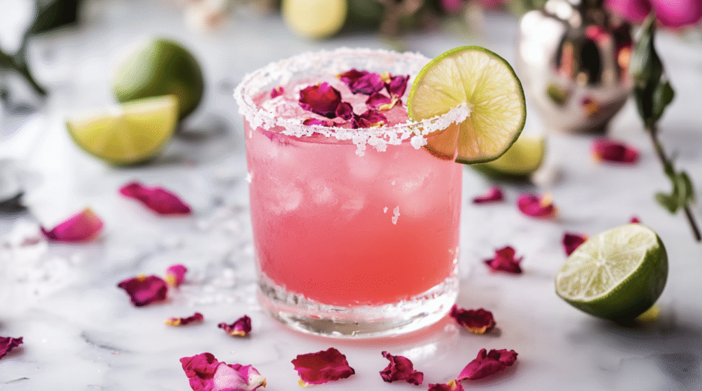 20 Romantic Tequila Cocktails for Valentine’s Day 4 Rose Margarita