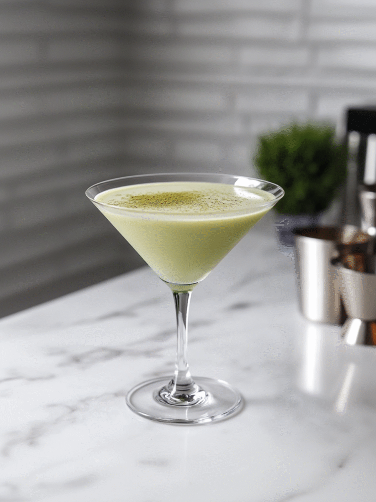 White Chocolate Matcha Martini