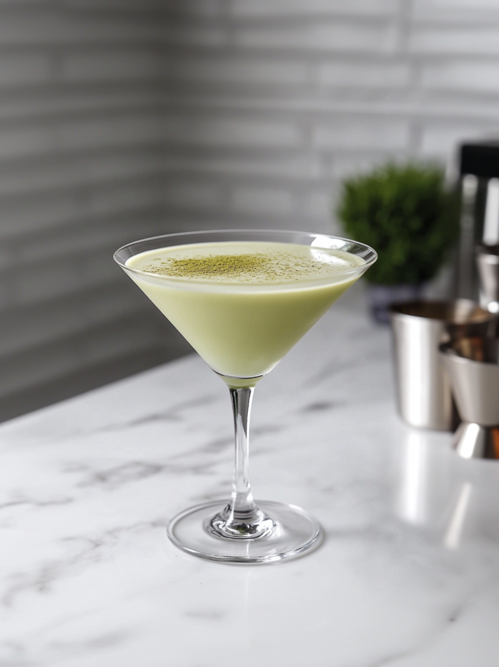 White Chocolate Matcha Martini