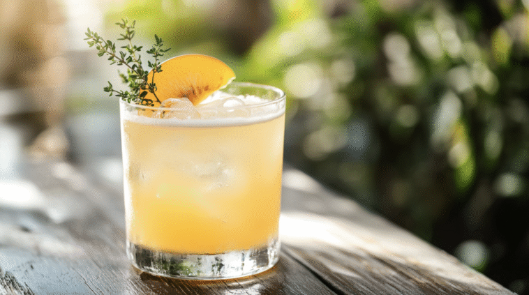 Apricot Honey Gin Sour