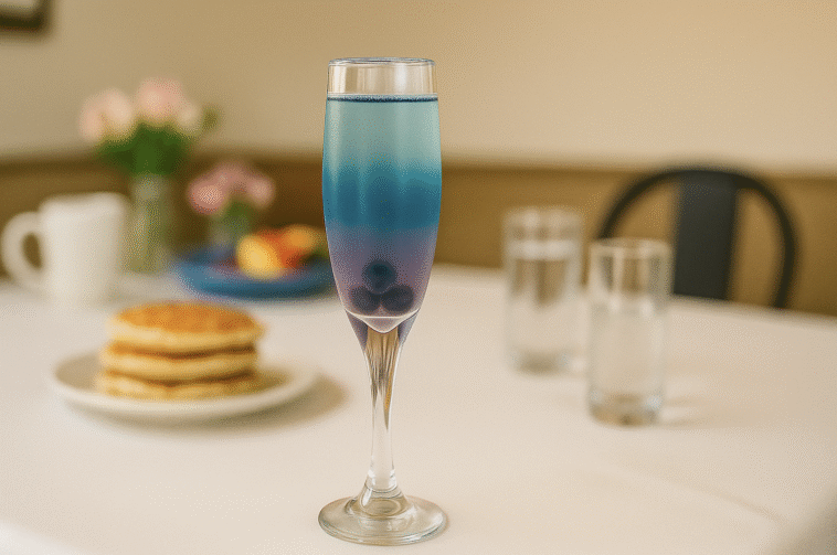 Blueberry Vodka Mimosa